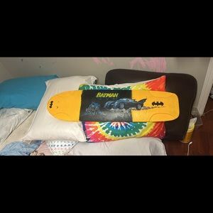 Custom Landyachtz longboard skateboard deck. Batman. New grip. $6.99 shipping!
